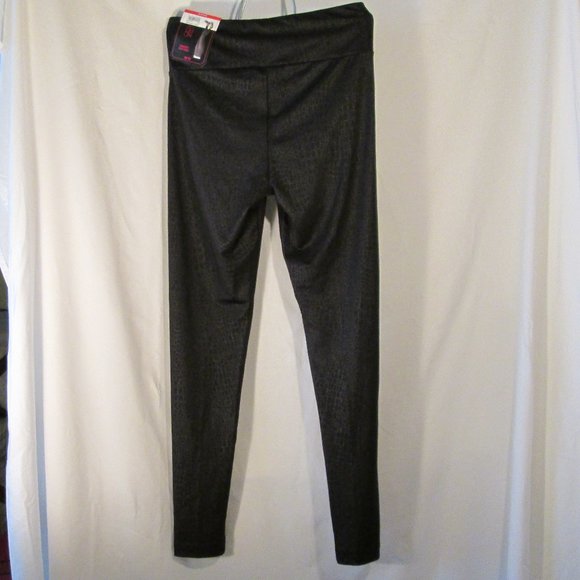 NOBO Girls Black Snake Skin Pattern Leggings S\CH (3-5) 90% Poly 10% Spa… - Picture 2 of 5